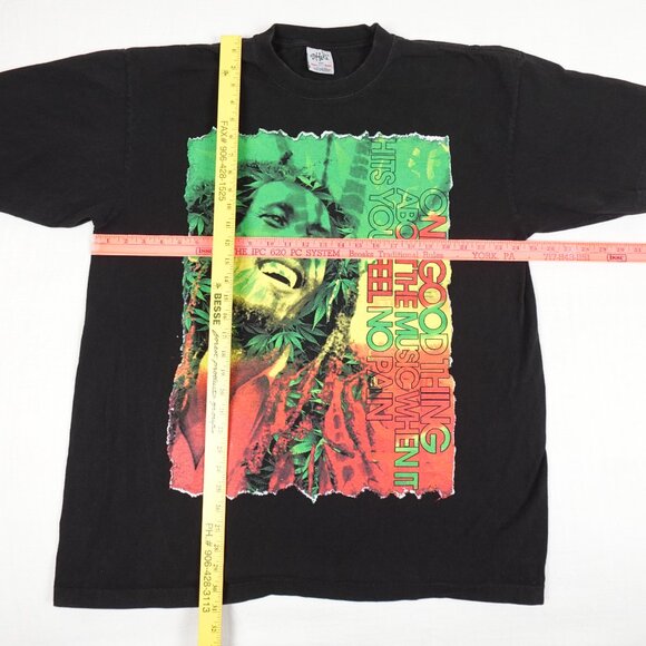 Bob Marley Shaka Wear Graphic Shirt Adult 2XL Reggae Music Tee - Picture 8 of 8